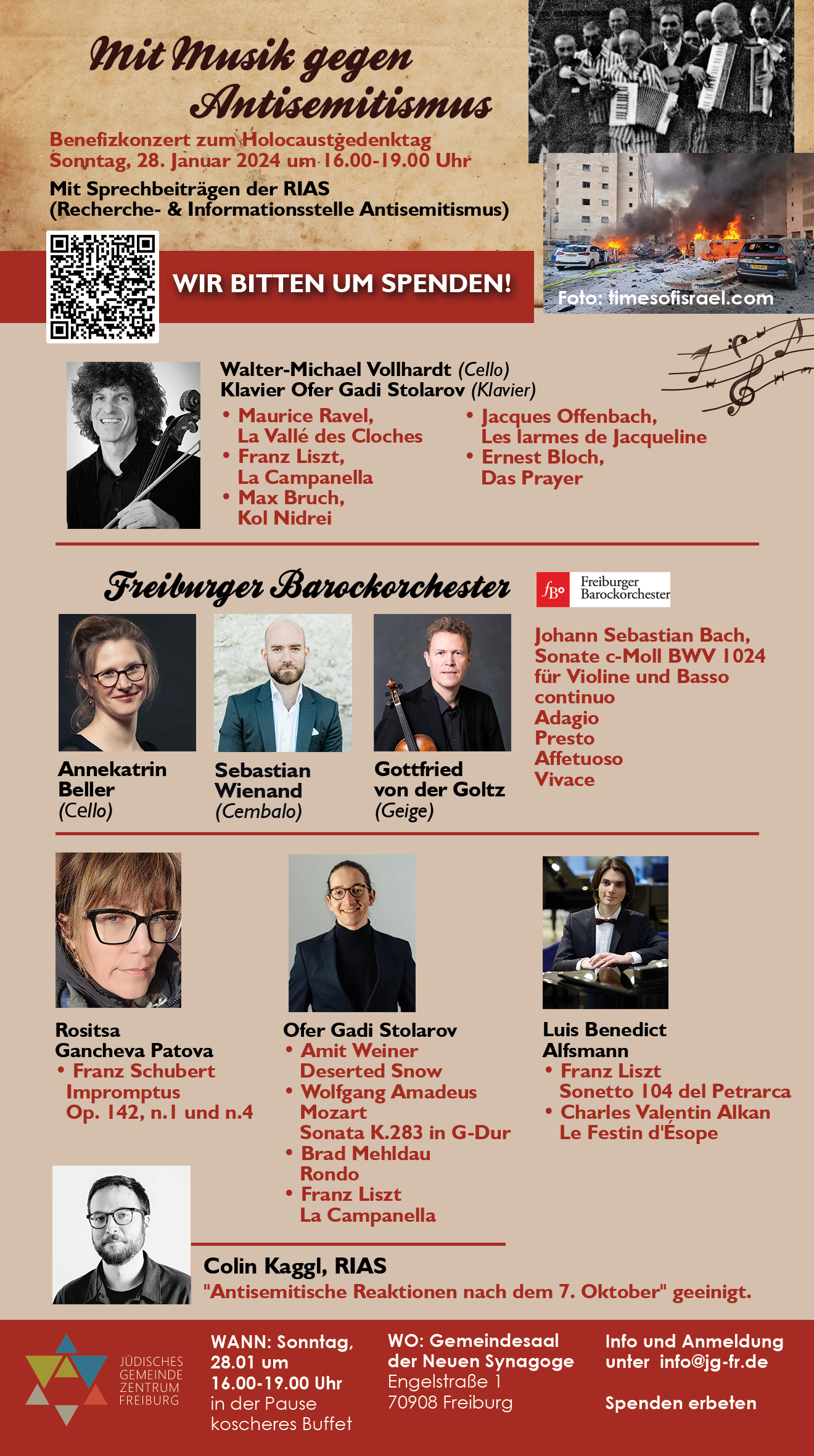 Konzert "Mit Musik gegen Antisemitismus"