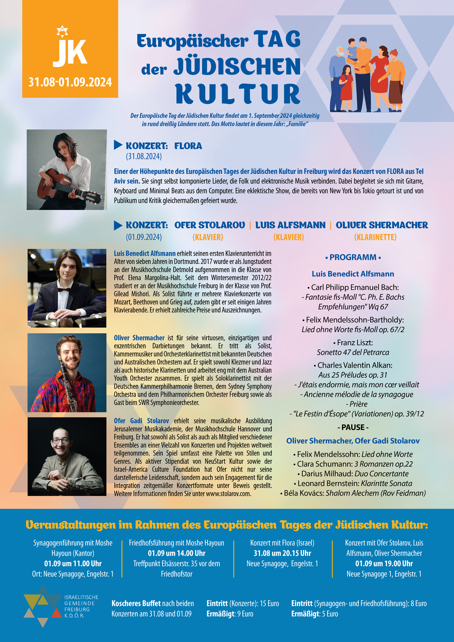 Plakat Europäischer tag der jüdischen Kultur 2024